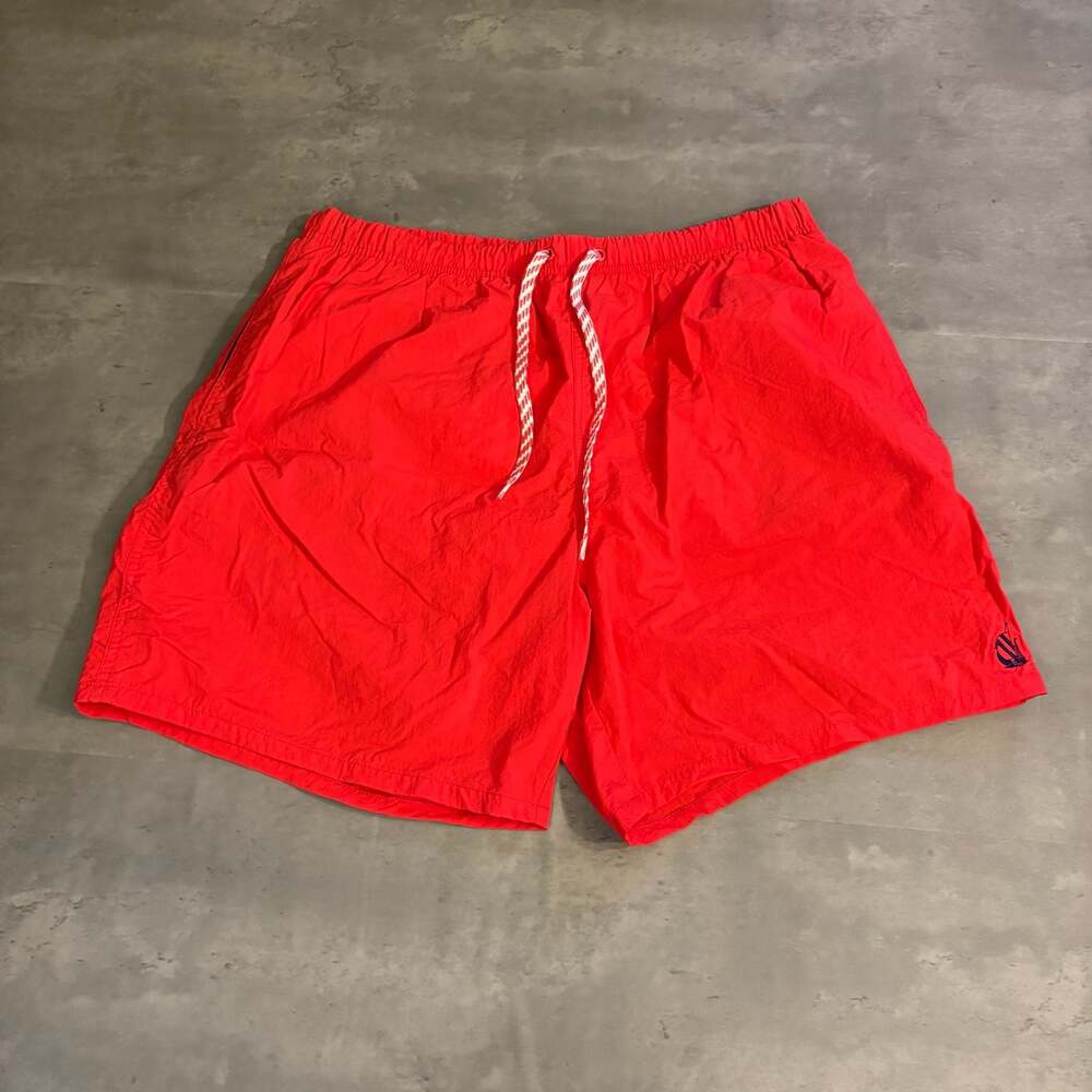 Nautica Red Nylon Swim Trunks Size XL